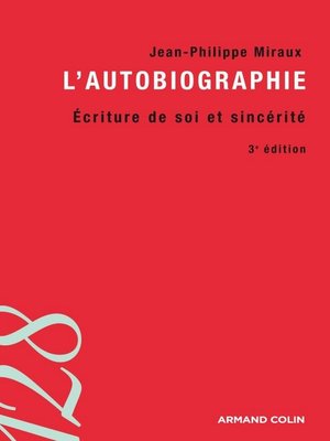 cover image of L'autobiographie